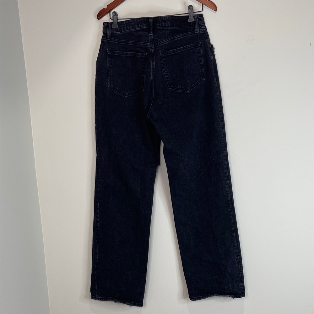 Abercrombie & Fitch Curve Love The 90’s Relaxed Jeans High Rise Black 29 8R - Picture 6 of 11